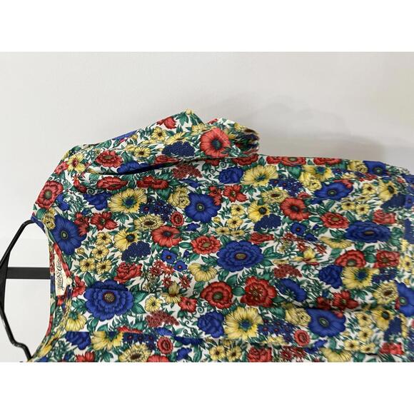 Yves St. Clair Vintage Floral Short Sleeve Blouse 12 - Picture 4 of 9